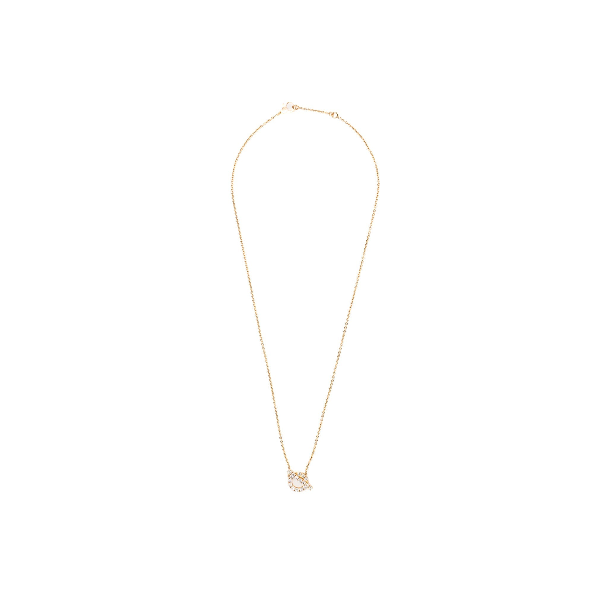 HERMES FINESSE NECKLACE ROSE GOLD DIAMONDS
