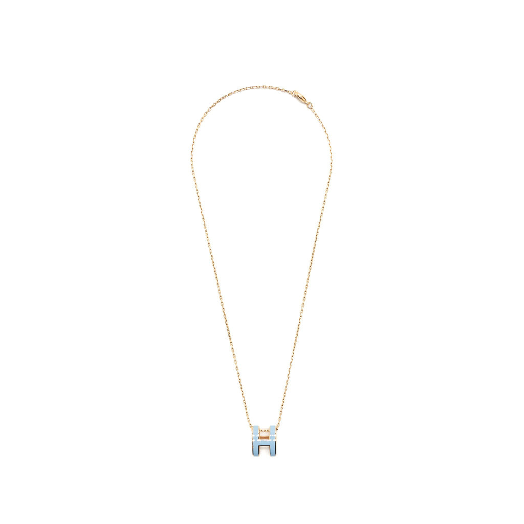 HERMES POP H PENDANT BLUE CHARDON RGHW