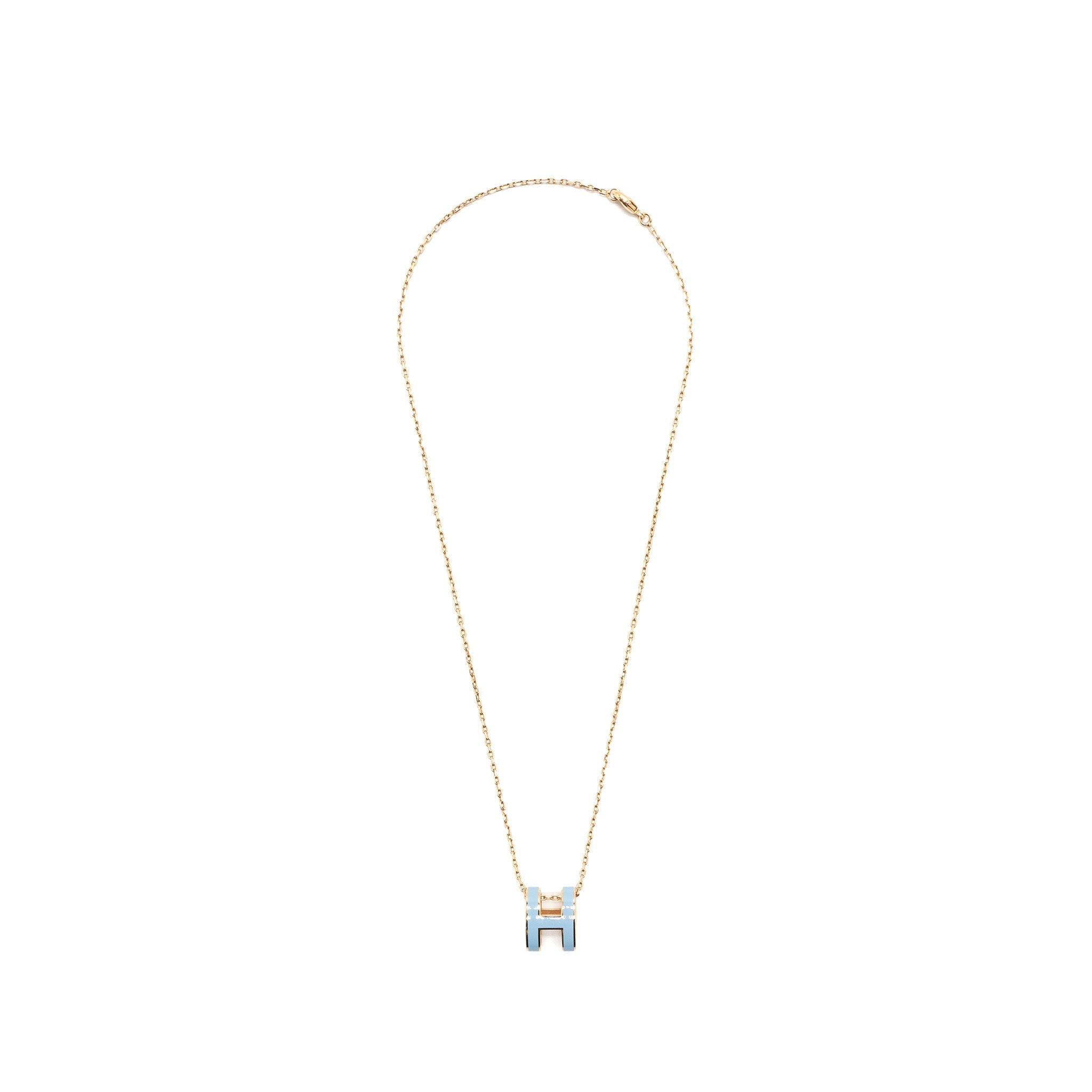 HERMES POP H PENDANT BLUE CHARDON RGHW