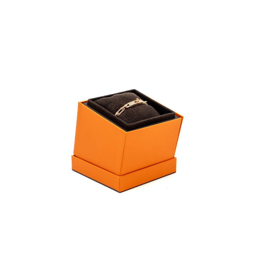 HERMES KELLY CHAINE BRACELET ROSE GOLD/ DIAMONDS
