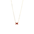 CHAUMET JEUX DE LIENS CARNELIAN PENDANT WITH DIAMOND ROSE GOLD