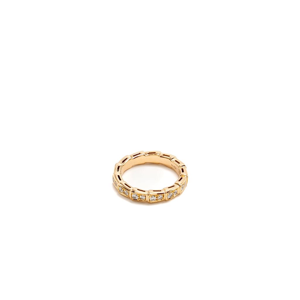 BVLGARI SERPENTI VIPER RING PINK GOLD, DIAMONDS