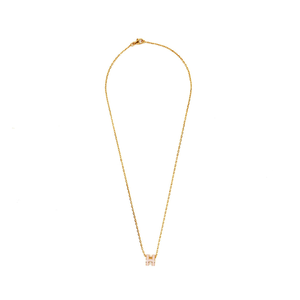 HERMES MINI POP H PENDANT ROSE DRAGEE RGHW