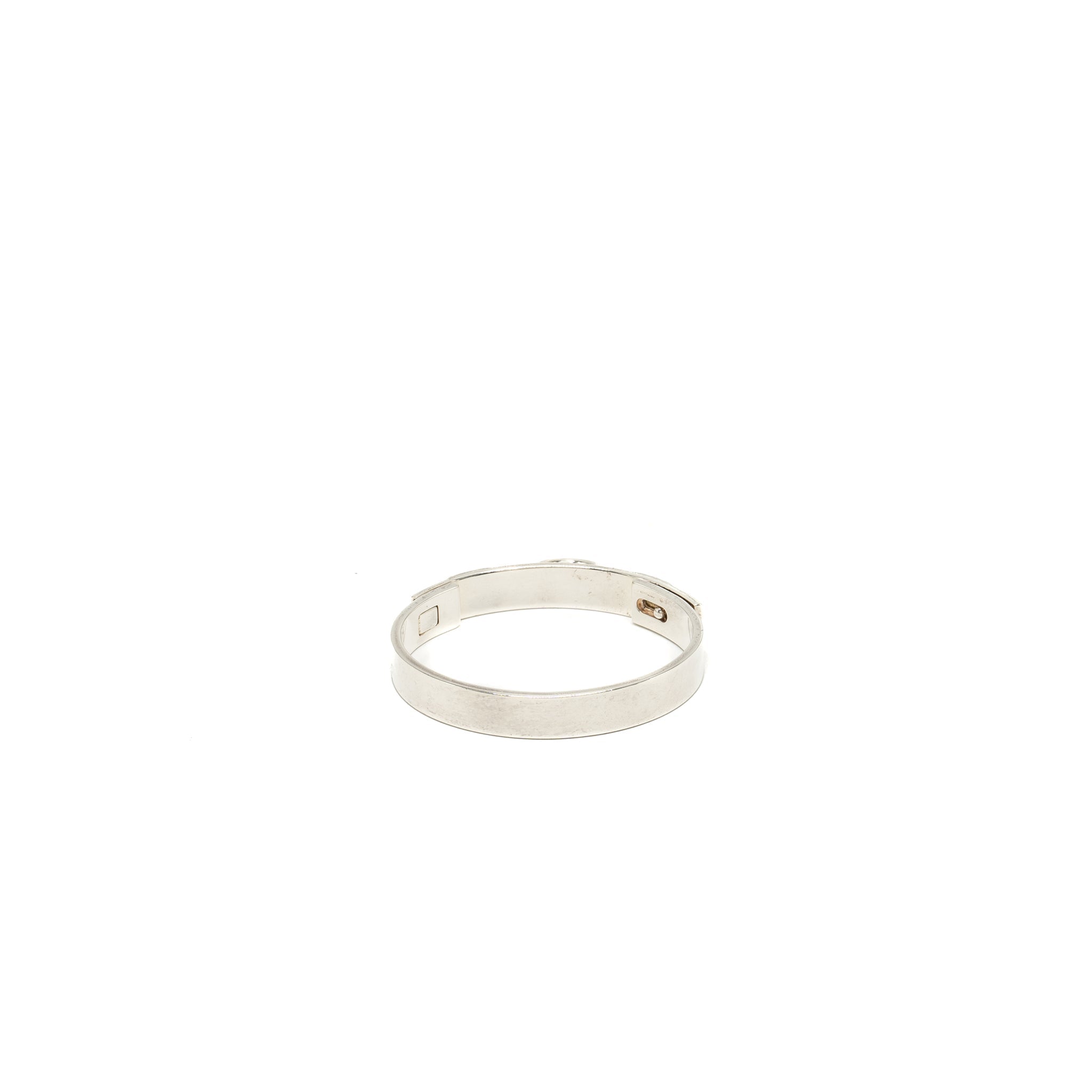HERMES COLLIER DE CHIEN BRACELET STERLING SILVER
