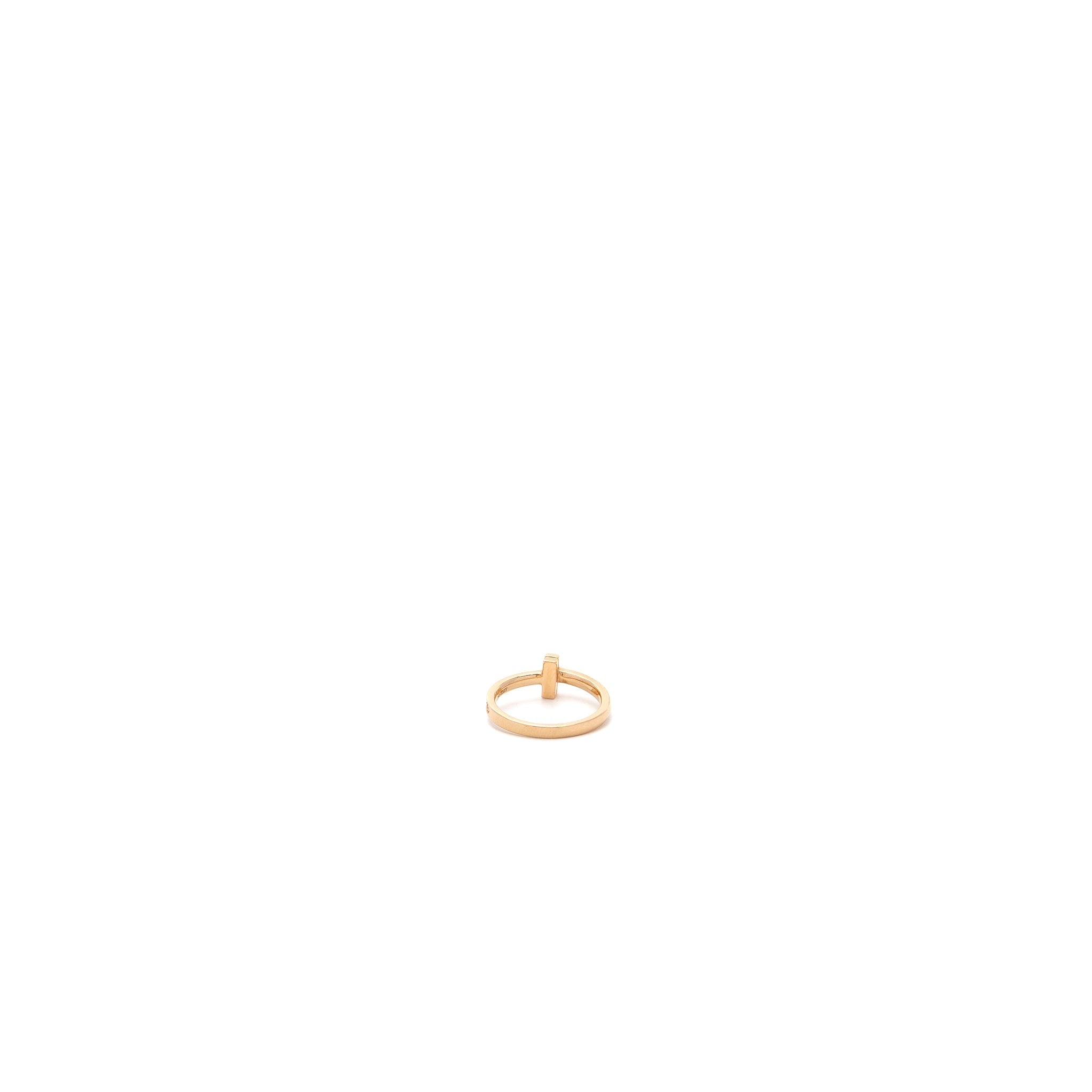 TIFFANY T T1 RING ROSE GOLD DIAMONDS