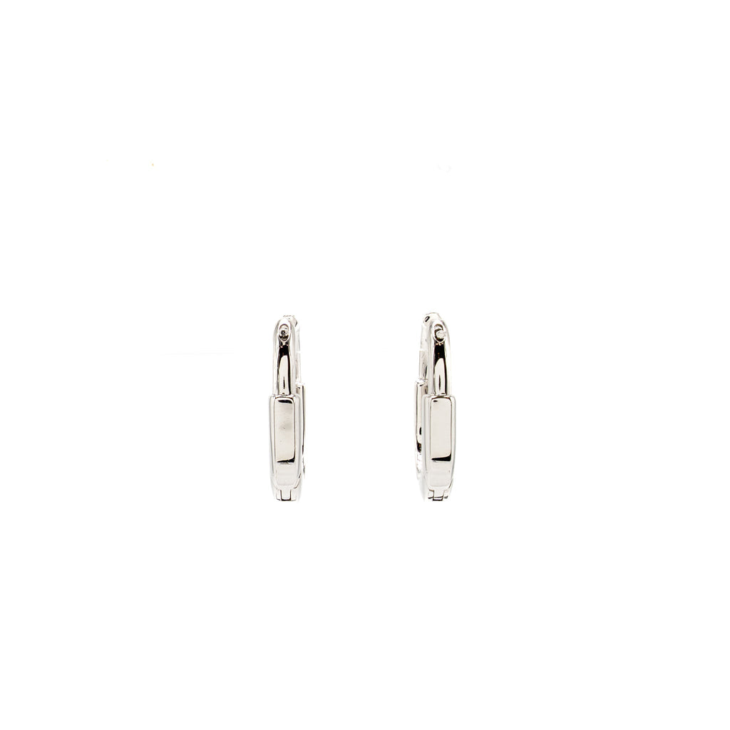 TIFFANY LOCK EARRINGS WHITE GOLD