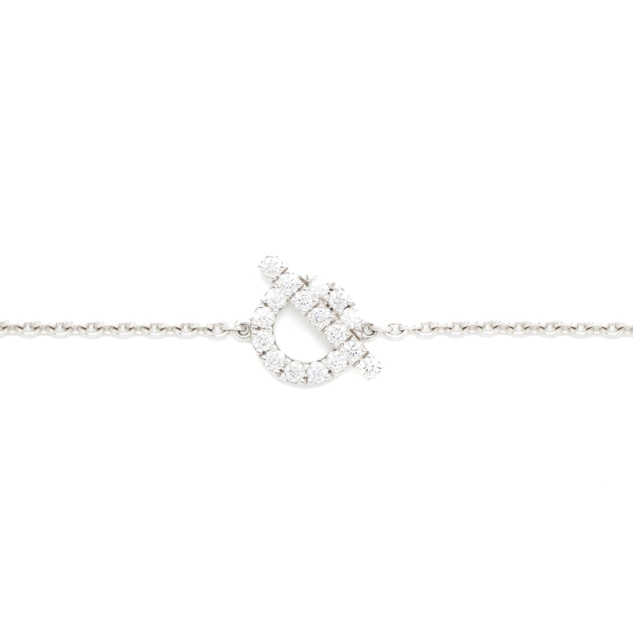HERMES FINESSE BRACELET WHITE GOLD / DIAMONDS