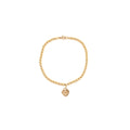 TIFFANY HEART TAG BEAD BRACELET ROSE GOLD