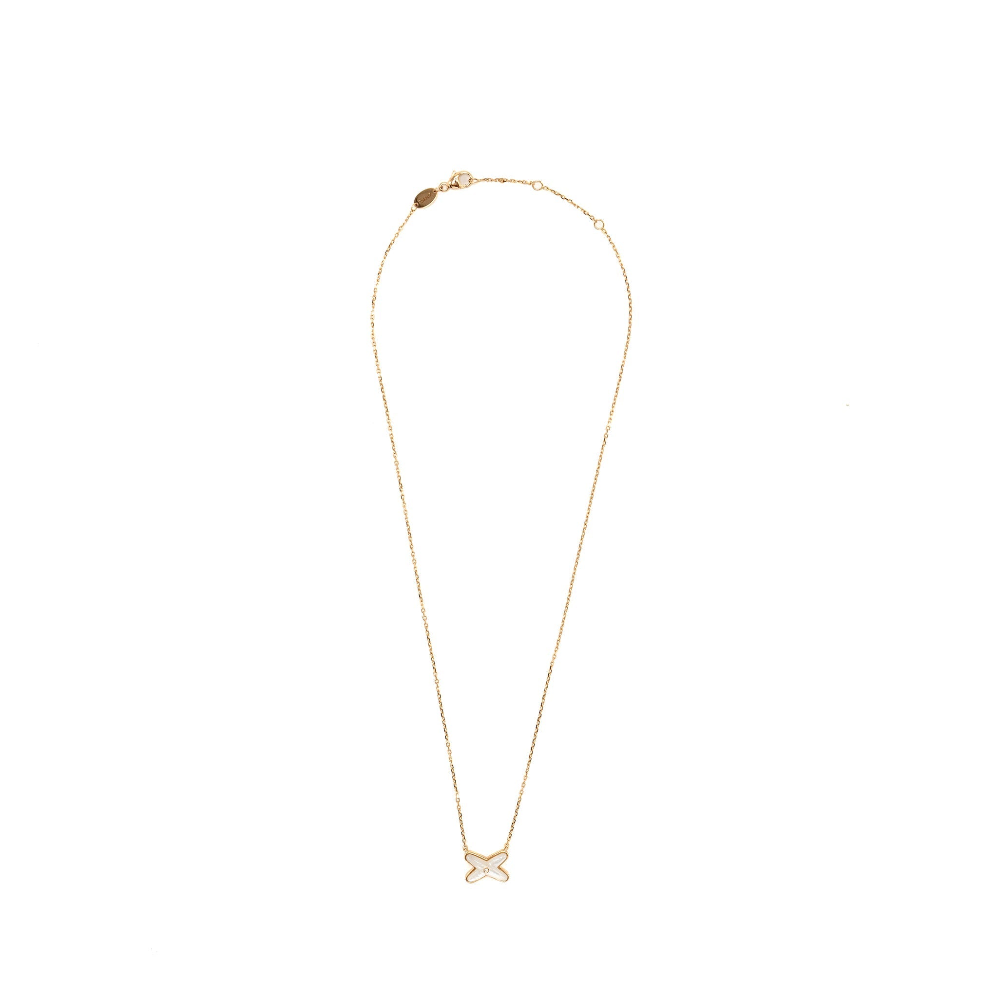 CHAUMET JEUX DE LIENS PENDANT ROSE GOLD / MOTHER OF PEARL / DIAMOND