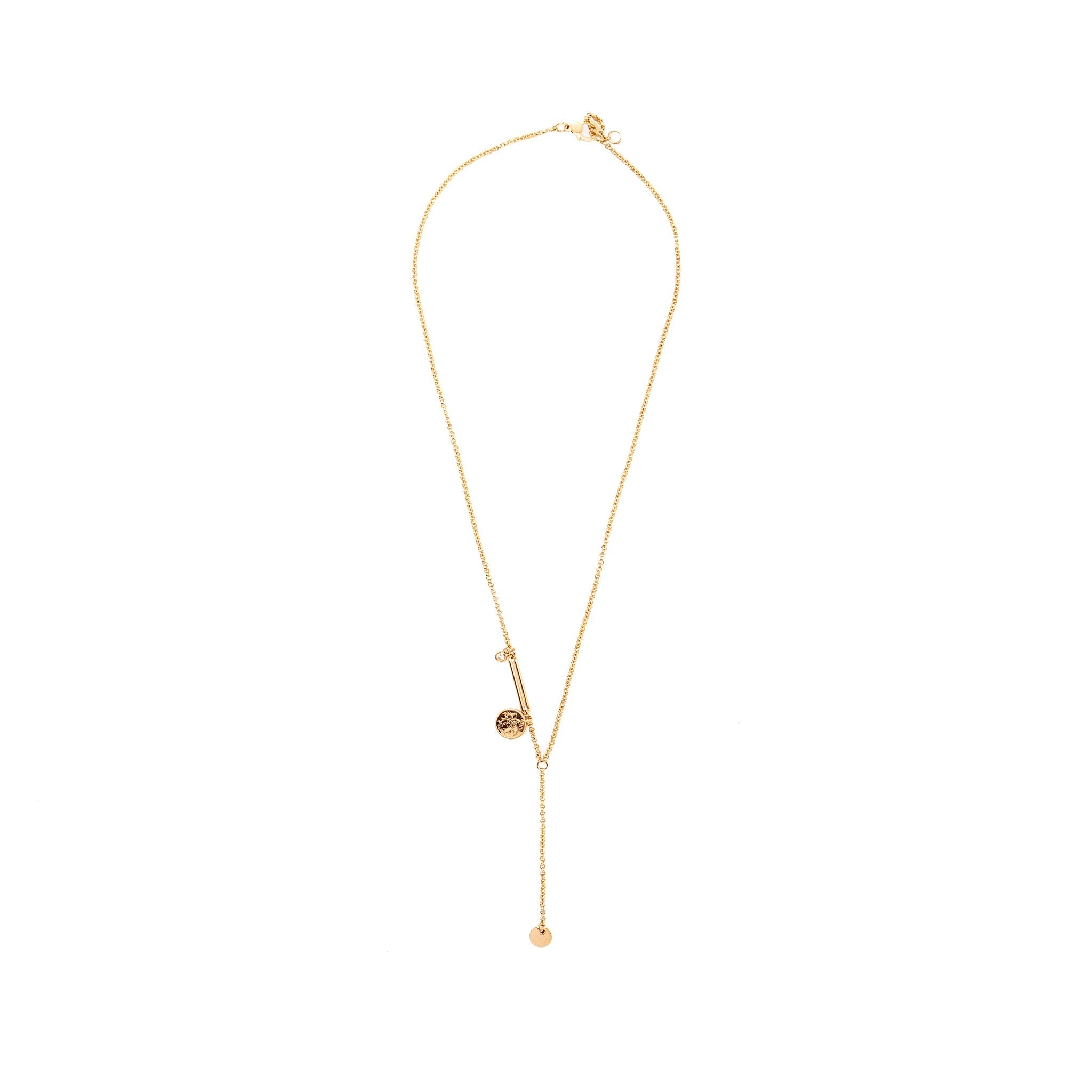 HERMES EX-LIBRIS PENDANT ROSE GOLD/DIAMOND