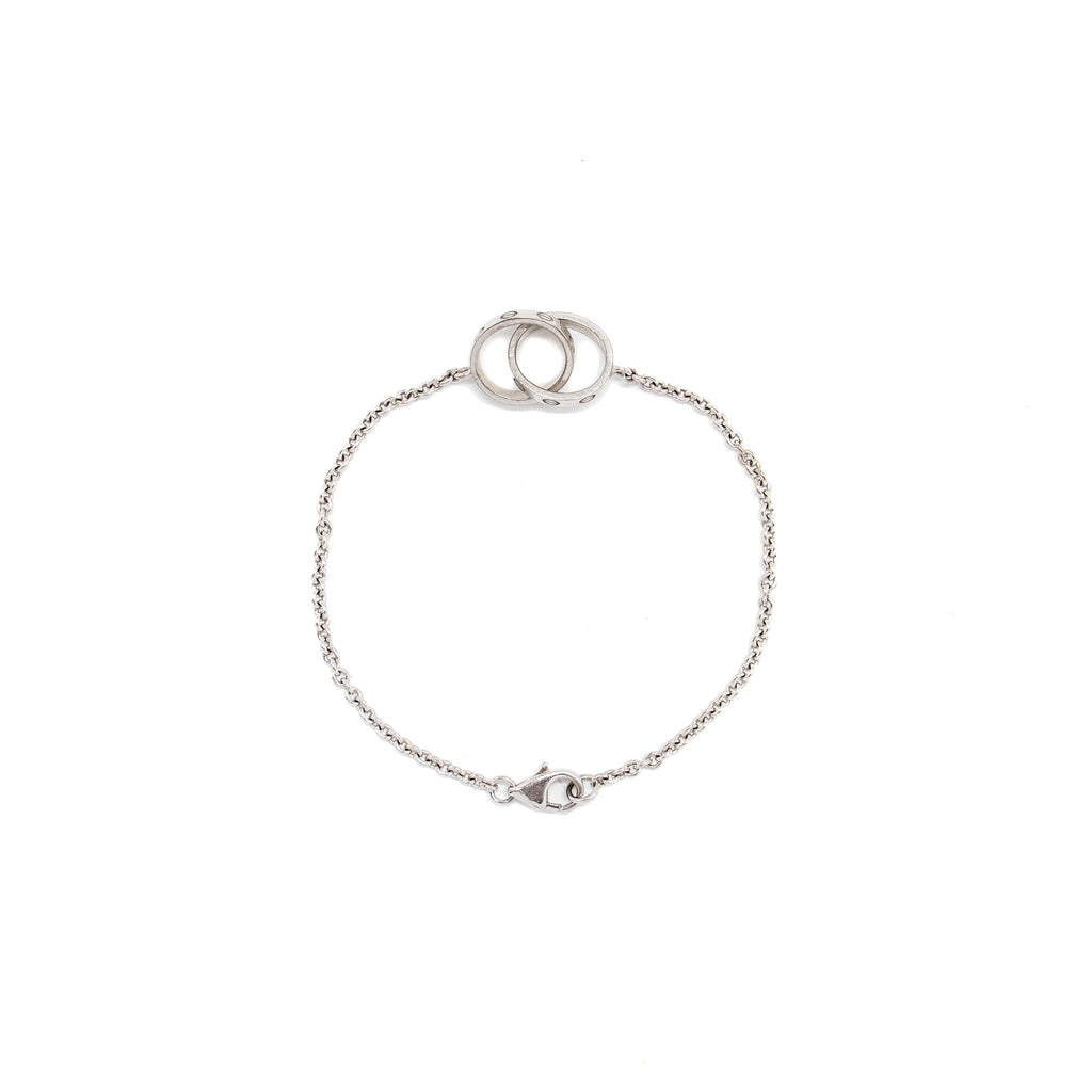 CARTIER LOVE BRACELET ON CHAIN WHITE GOLD