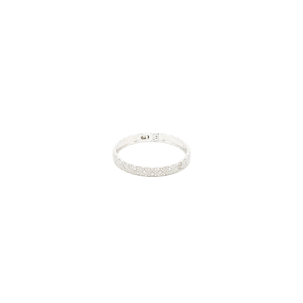 CHANEL COCO CRUSH BRACELET QUILTED MOTIF 18K WHITE GOLD DIAMONDS