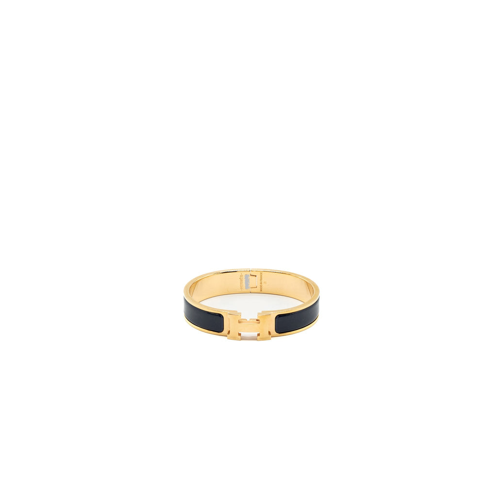 HERMES CLIC H BRACELET DARK BLUE RGHW