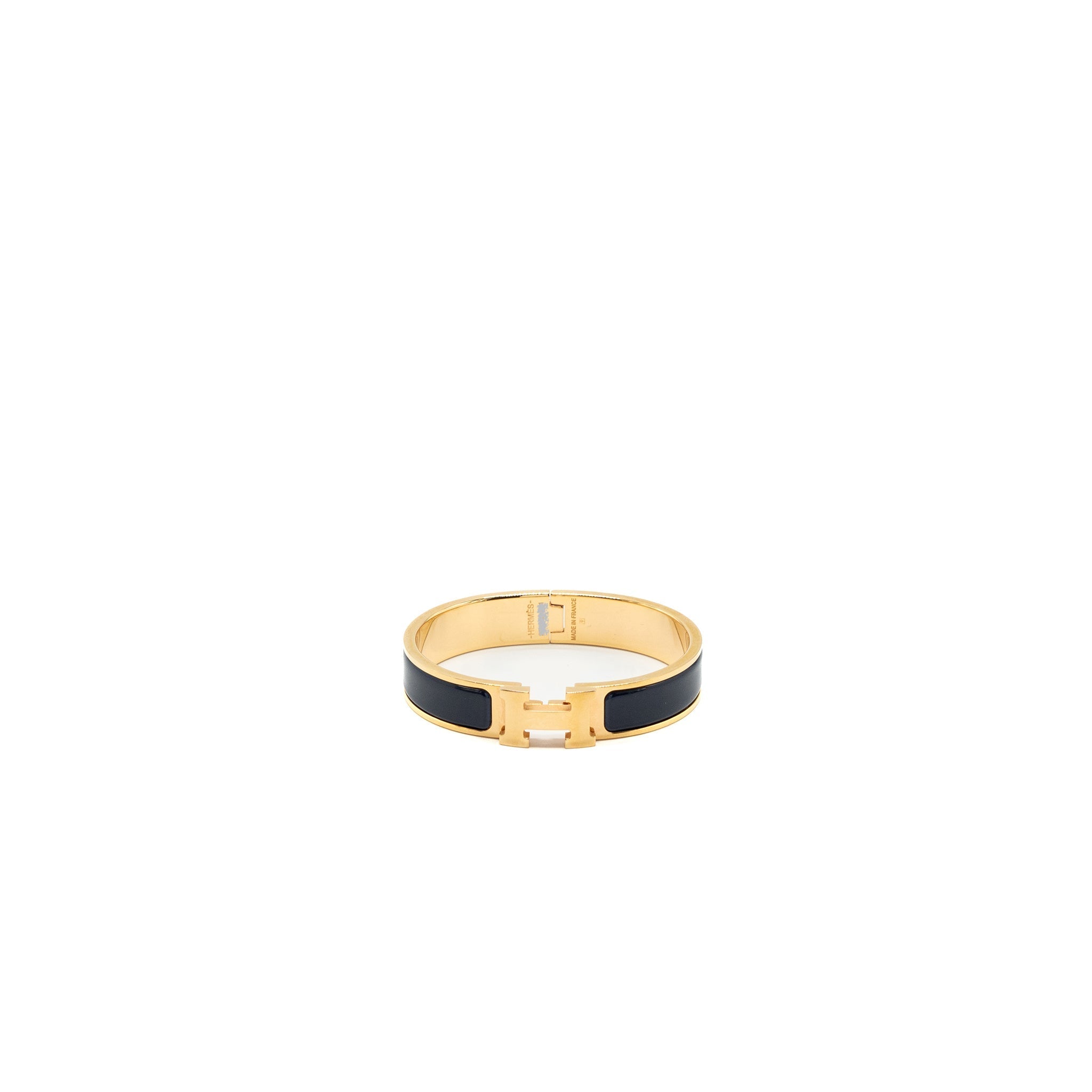 HERMES CLIC H BRACELET DARK BLUE RGHW