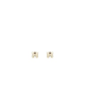 HERMES POP H EARRINGS BLANC SHW