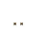 HERMES MINI POP H EARRINGS BLACK RGHW
