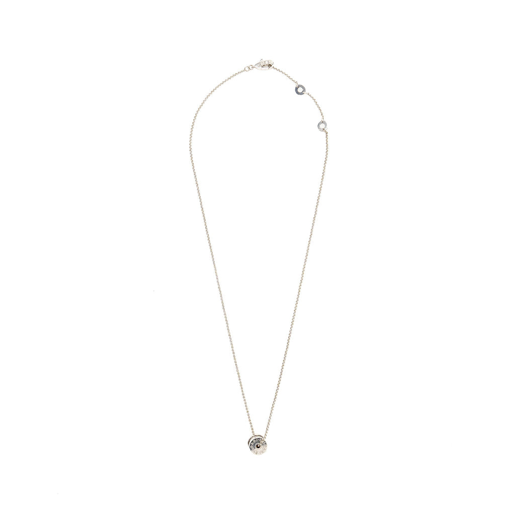 BVLGARI MINI B.ZERO1 NECKLACE WHITE GOLD DIAMONDS