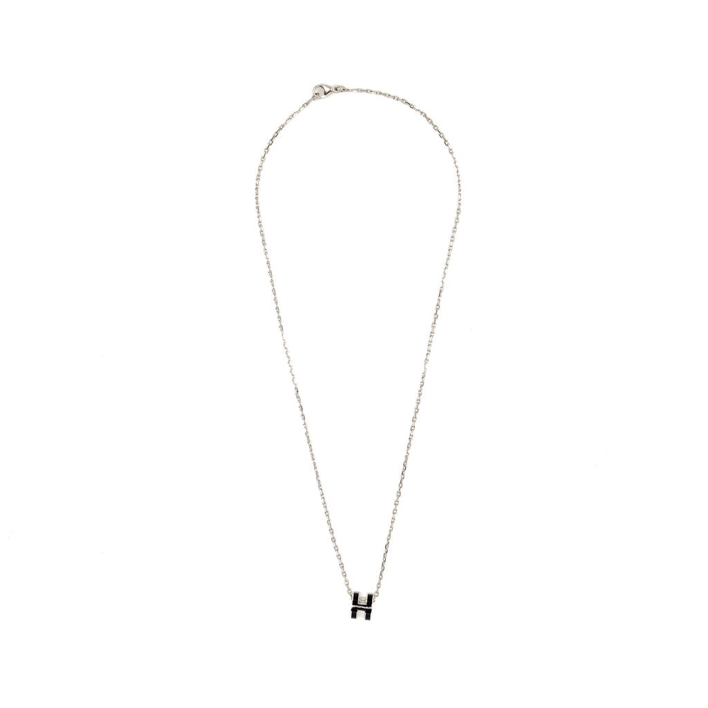 HERMES MINI POP H PENDANT BLACK SHW