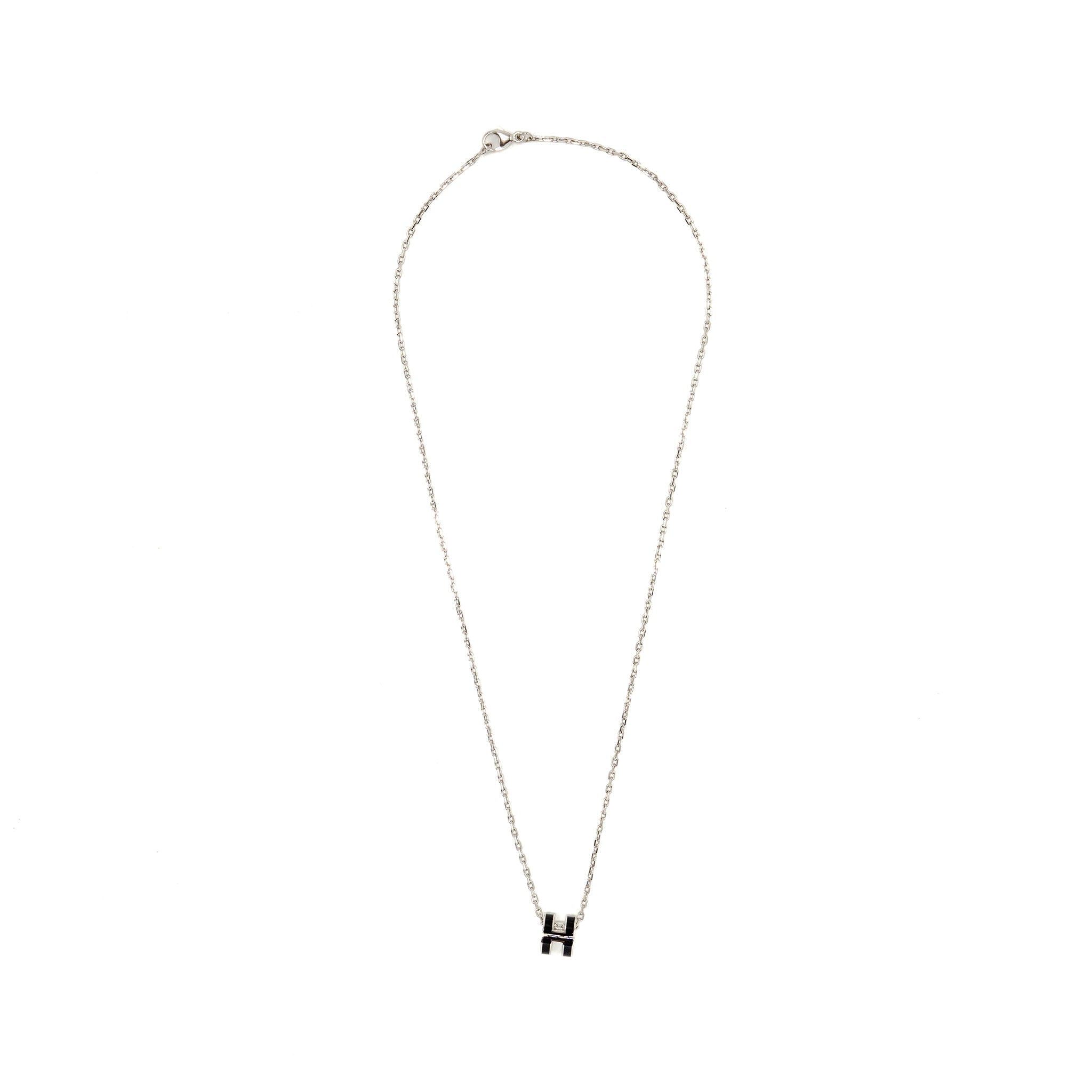 HERMES MINI POP H PENDANT BLACK SHW