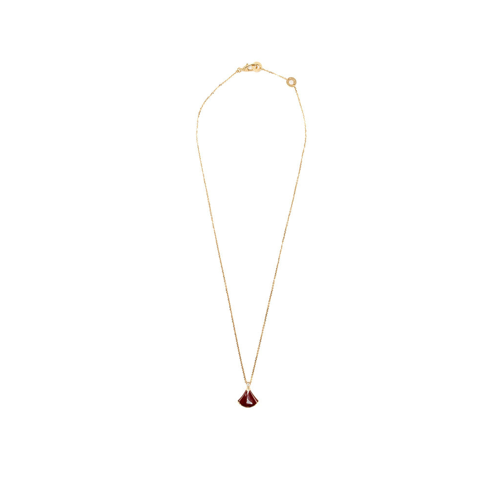 BVLGARI DIVA’S DREAM NECKLACE CARNELIAN ROSE GOLD/DIAMOND