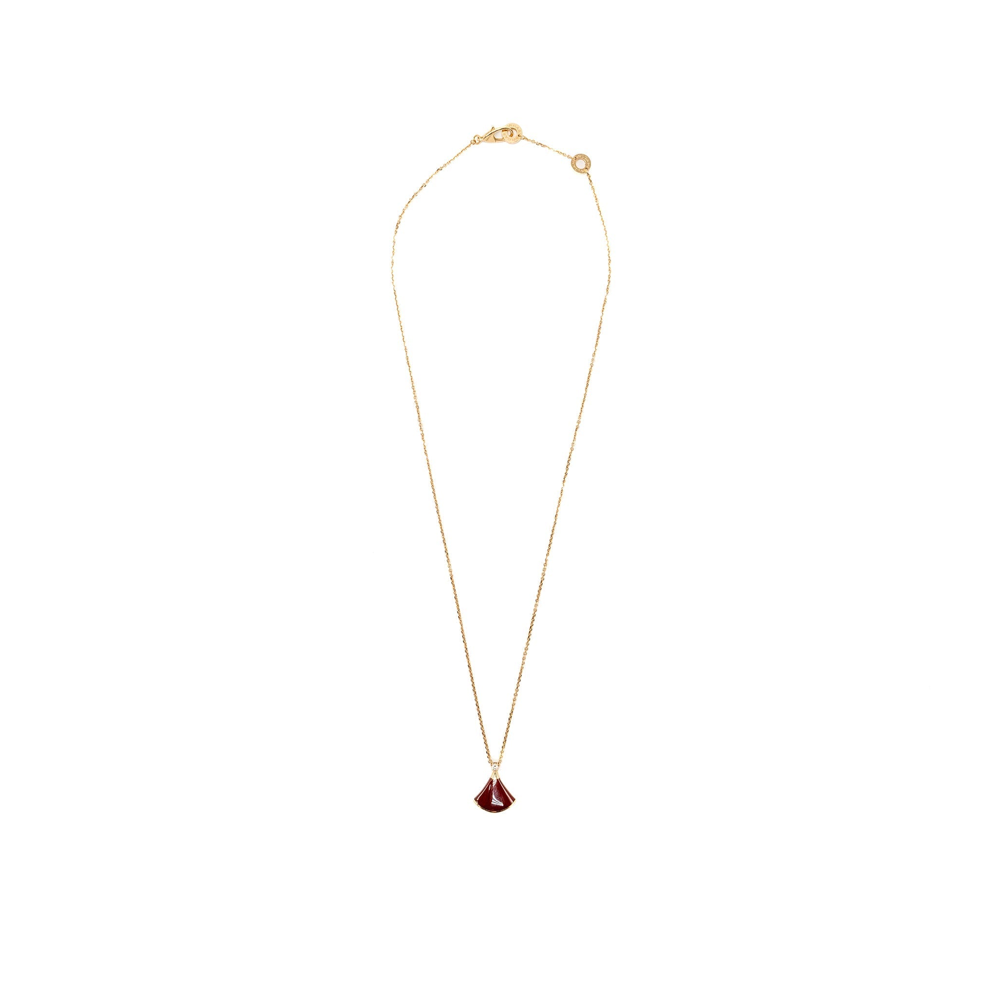 BVLGARI DIVA’S DREAM NECKLACE CARNELIAN ROSE GOLD/DIAMOND