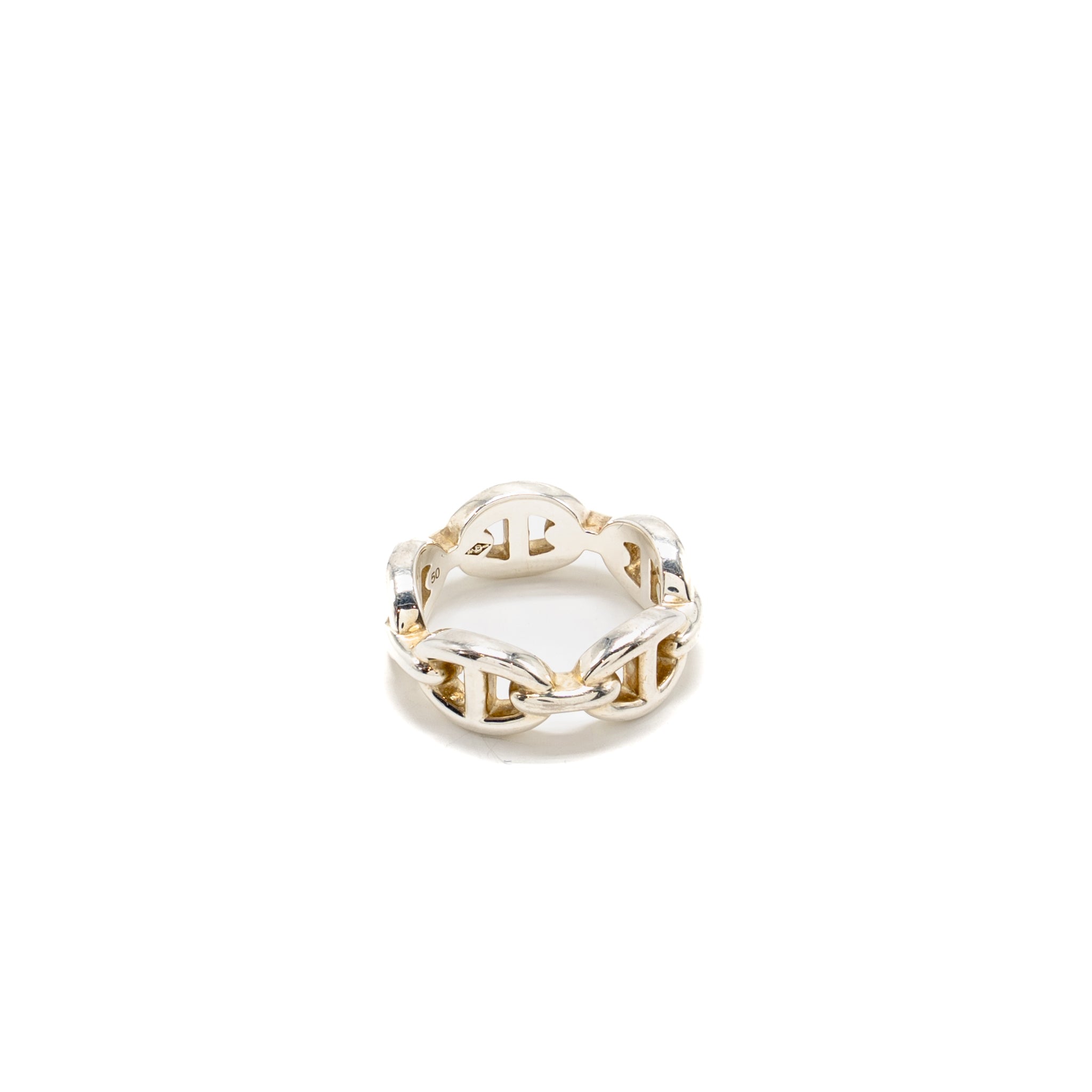 HERMES CHAINE D’ANCRE ENCHAINEE RING STERLING SILVER