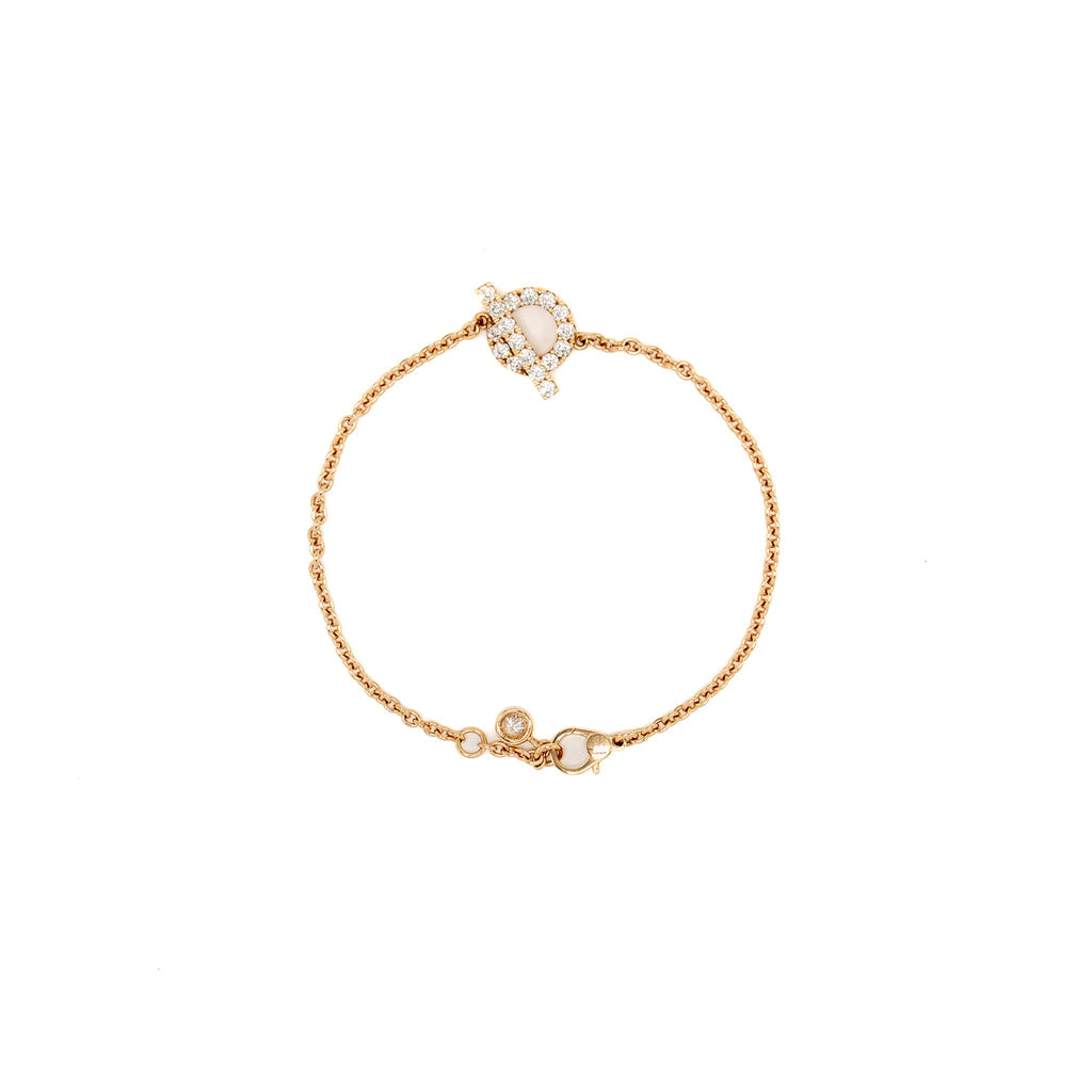 HERMES FINESSE BRACELET ROSE GOLD DIAMONDS