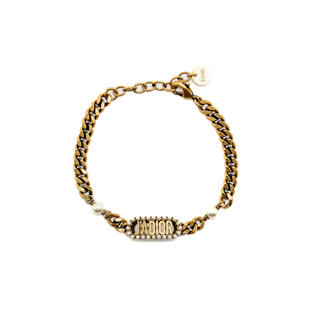 DIOR J’ADIOR PEARL BRACELET GOLD TONE