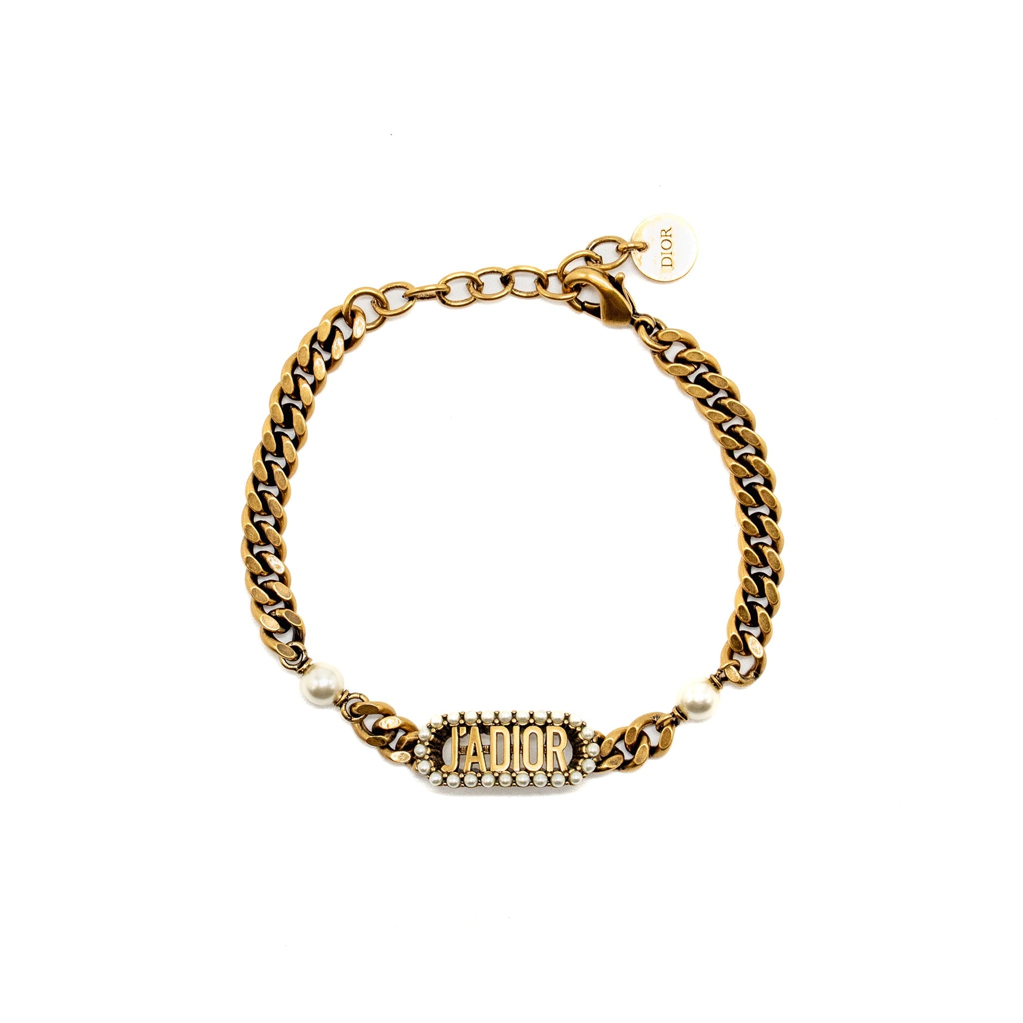 DIOR J’ADIOR PEARL BRACELET GOLD TONE
