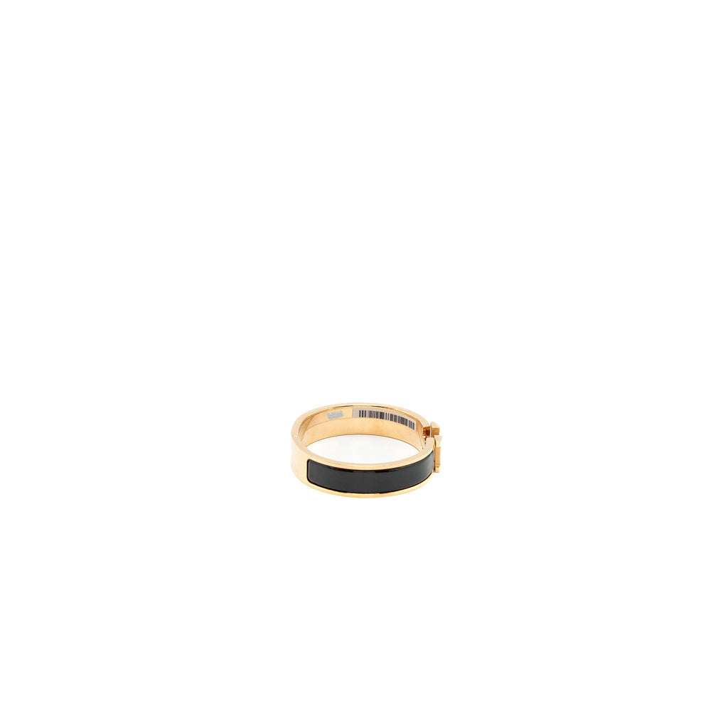 HERMES CLIC H BRACELET BLACK RGHW