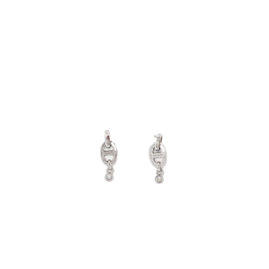HERMES FARANDOLE EARRINGS WHITE GOLD, DIAMONDS