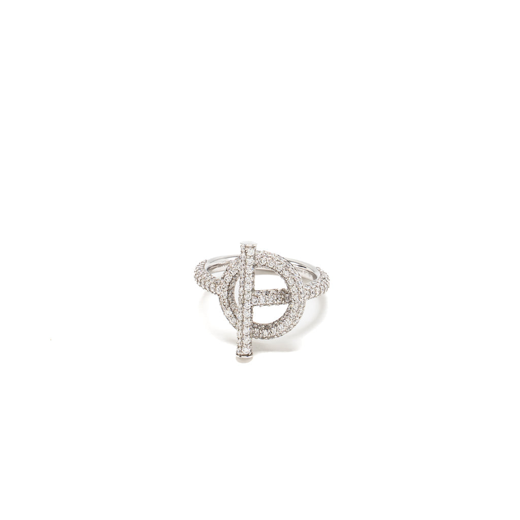 HERMES ECHAPPEE HERMES RING WHITE GOLD DIAMONDS