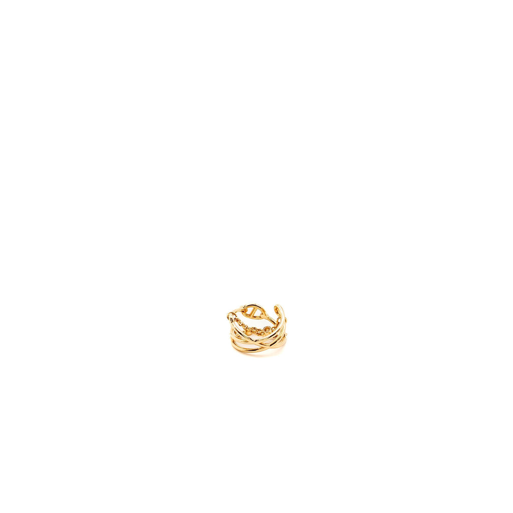 HERMES CHAINE D'ANCRE CHAOS RING ROSE GOLD, 3 DIAMONDS