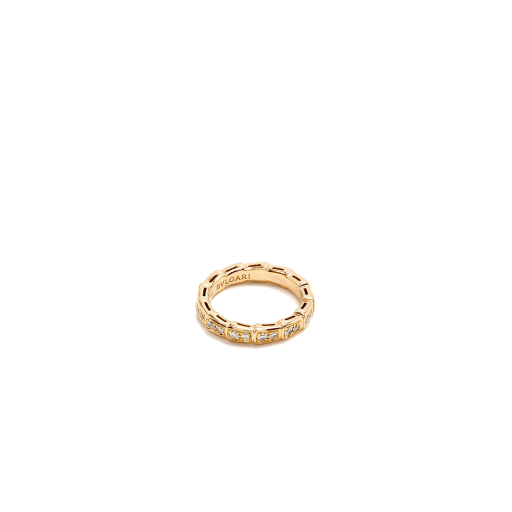 BVLGARI SERPENTI VIPER RING PINK GOLD, DIAMONDS