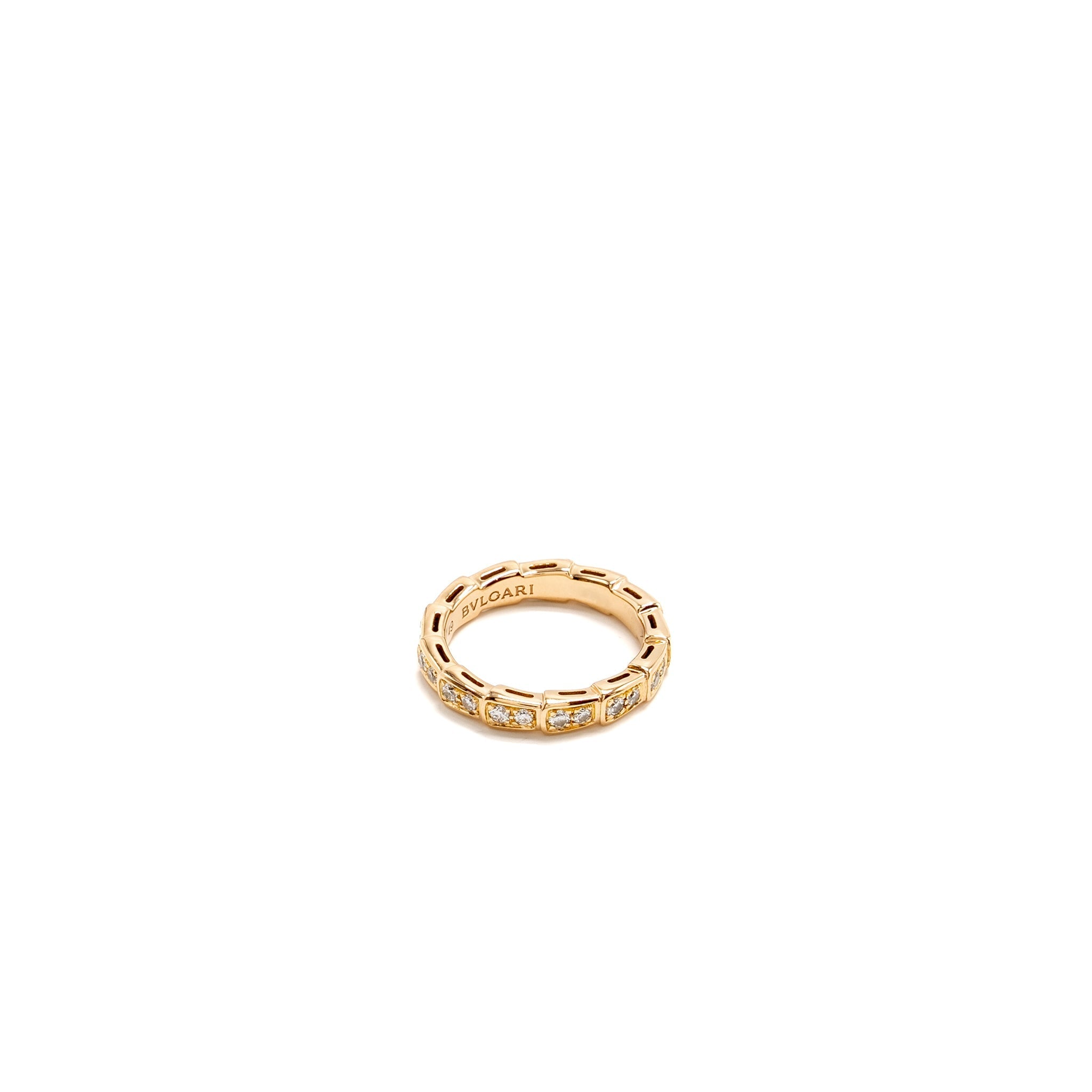 BVLGARI SERPENTI VIPER RING PINK GOLD, DIAMONDS