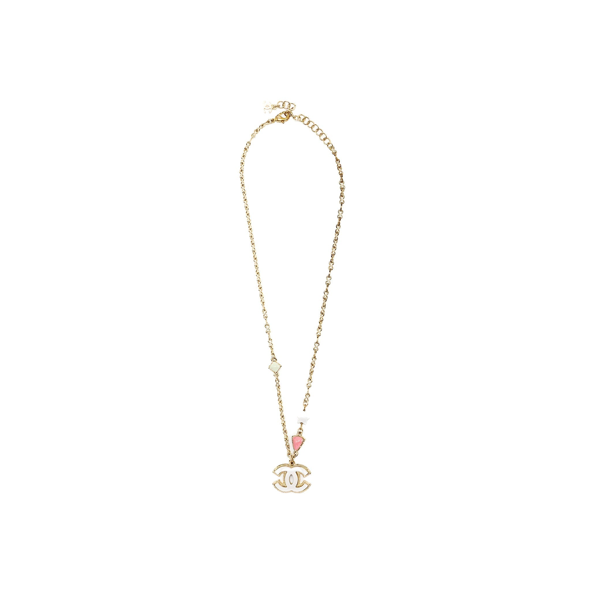 CHANEL STAR NECKLACE LIGHT GOLD TONE