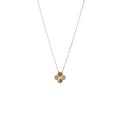 VAN CLEEF & ARPELS VINTAGE ALHAMBRA PENDANT WHITE GOLD, GUILLOCHE ROSE GOLD, DIAMOND