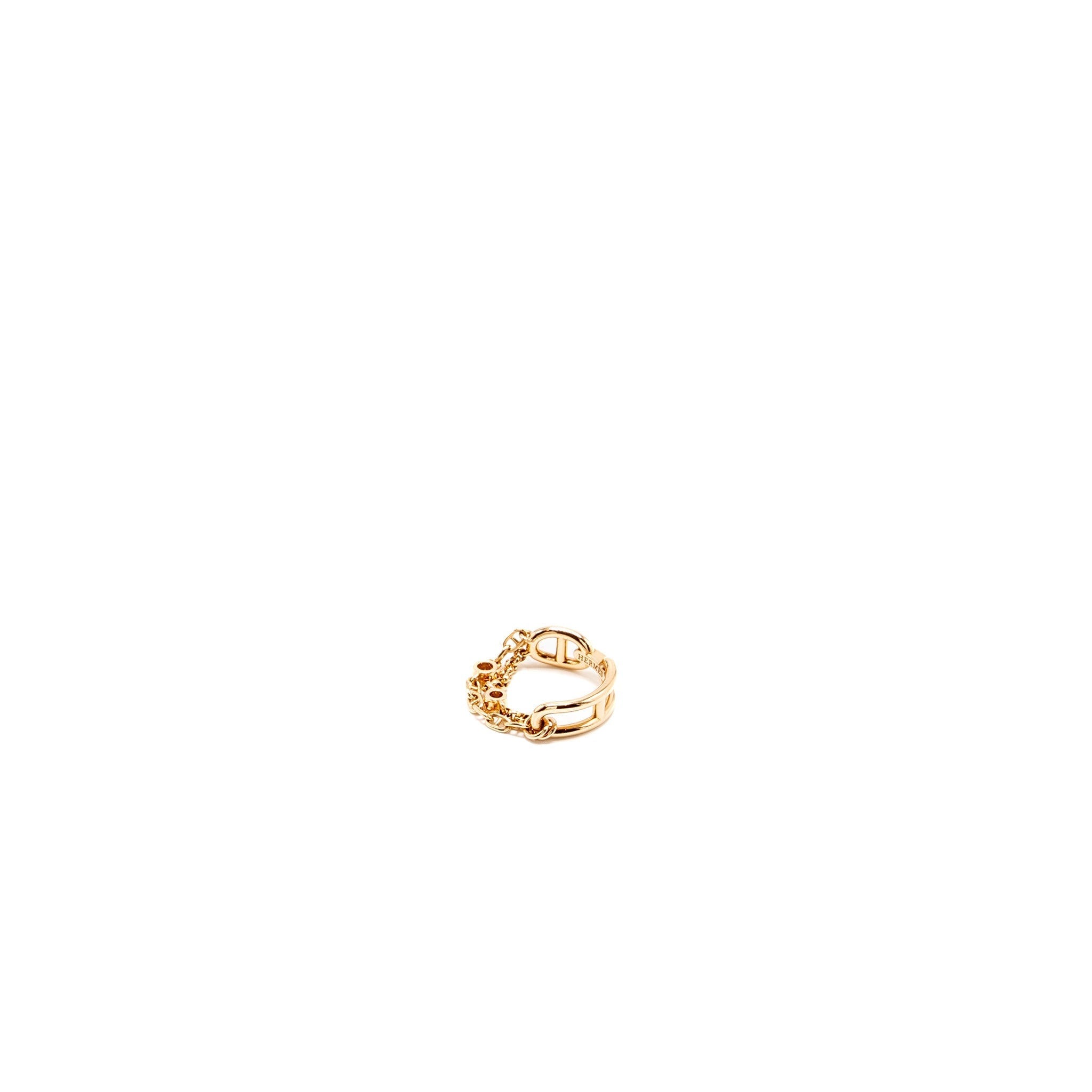HERMES CHAINE D'ANCRE CHAOS RING ROSE GOLD, 2 DIAMONDS