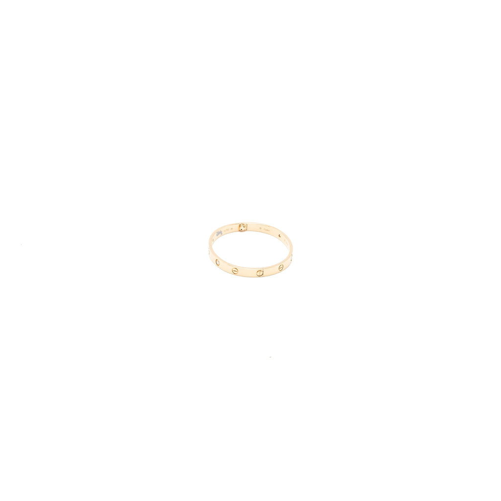CARTIER LOVE BRACELET ROSE GOLD, 4 DIAMONDS