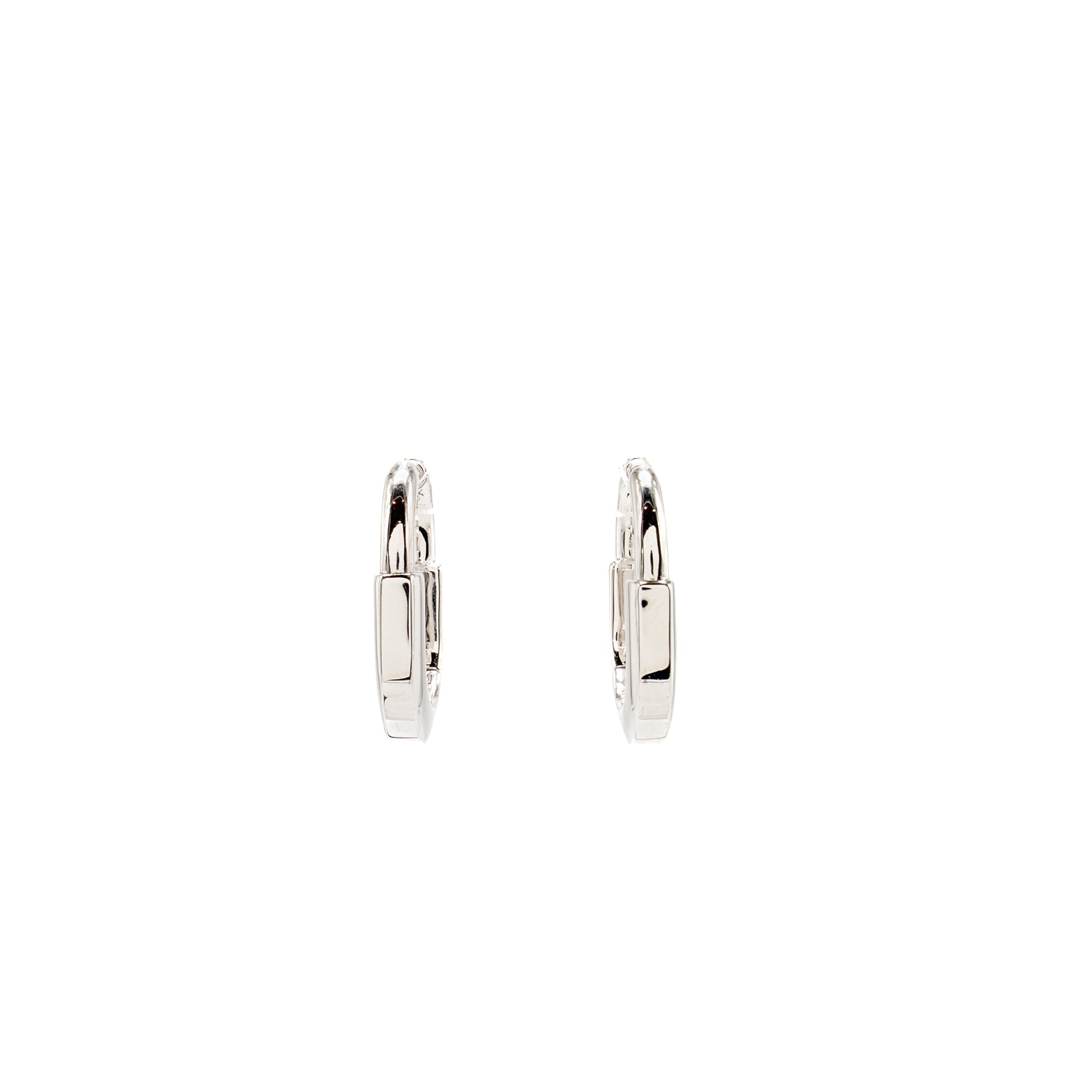 TIFFANY LOCK EARRINGS WHITE GOLD