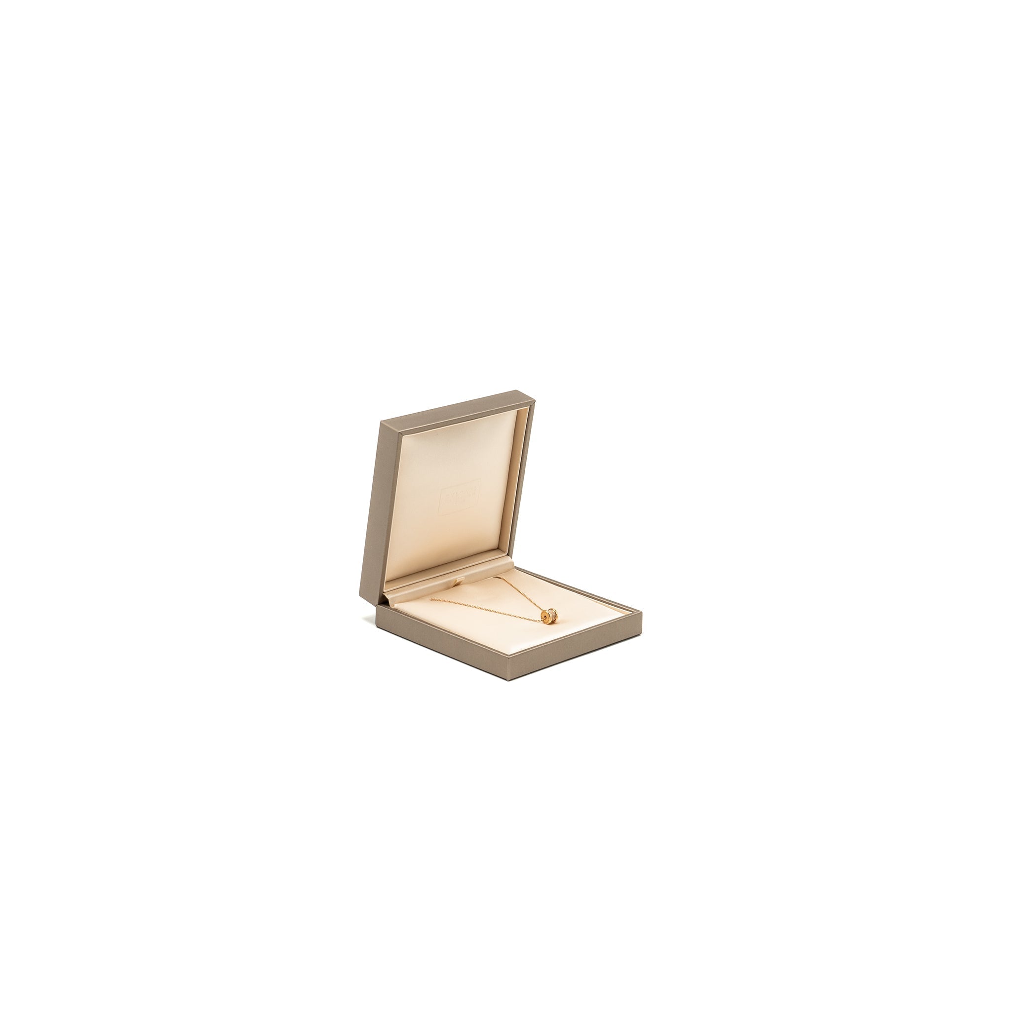 BVLGARI B.ZERO1 NECKLACE ROSE GOLD, PAVE DIAMONDS