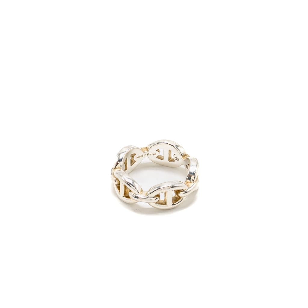 HERMES CHAINE D’ANCRE ENCHAINEE RING STERLING SILVER