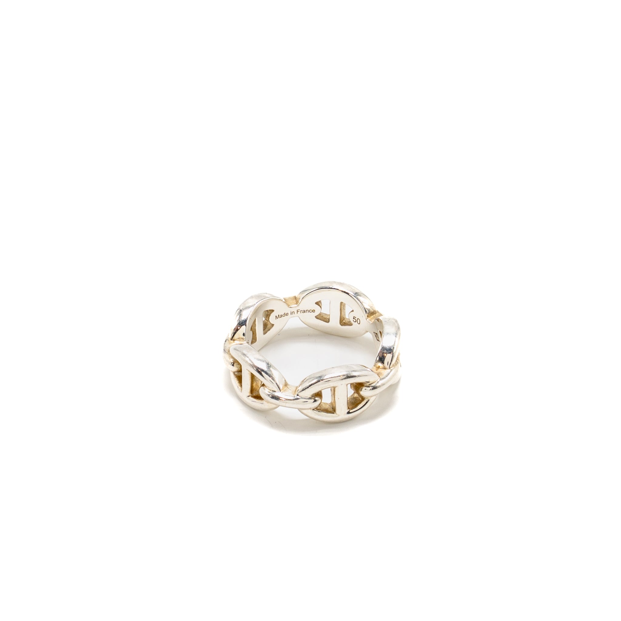 HERMES CHAINE D’ANCRE ENCHAINEE RING STERLING SILVER