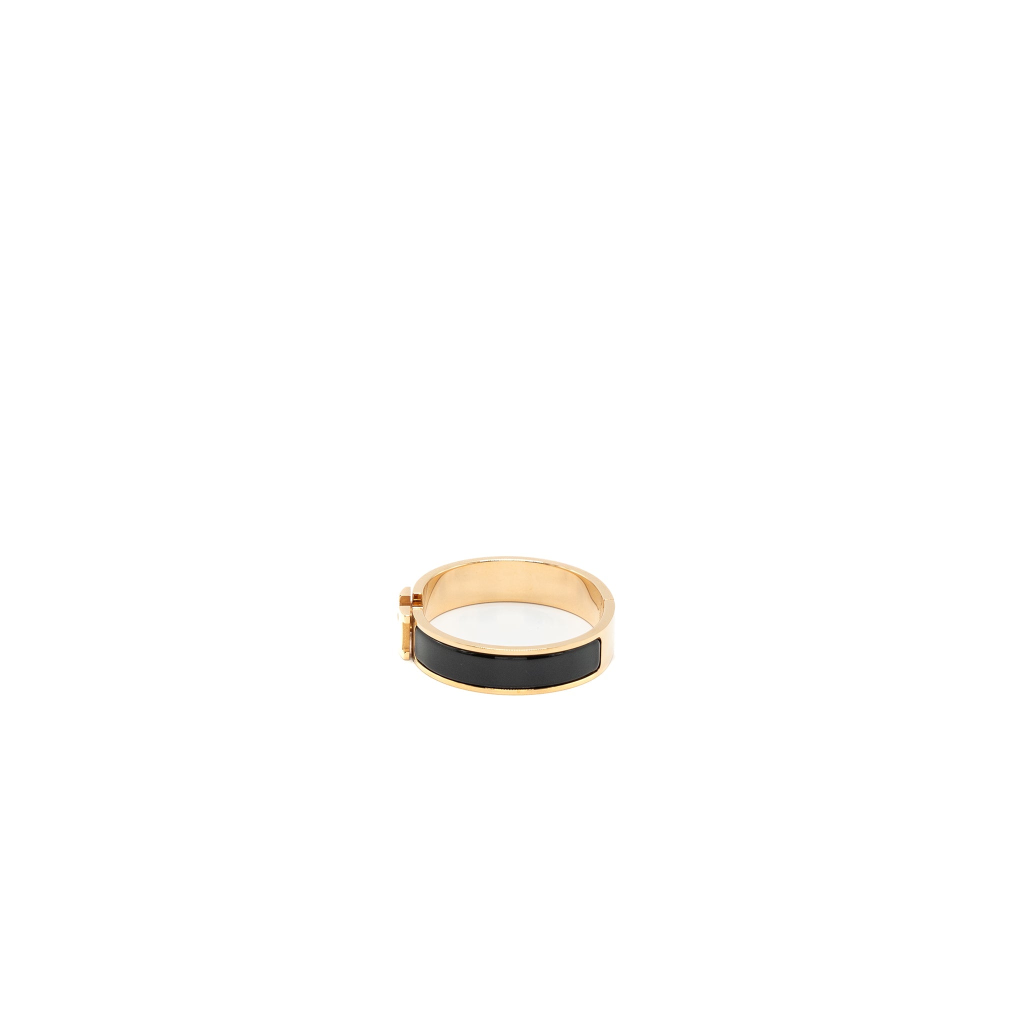 HERMES CLIC H BRACELET BLACK RGHW