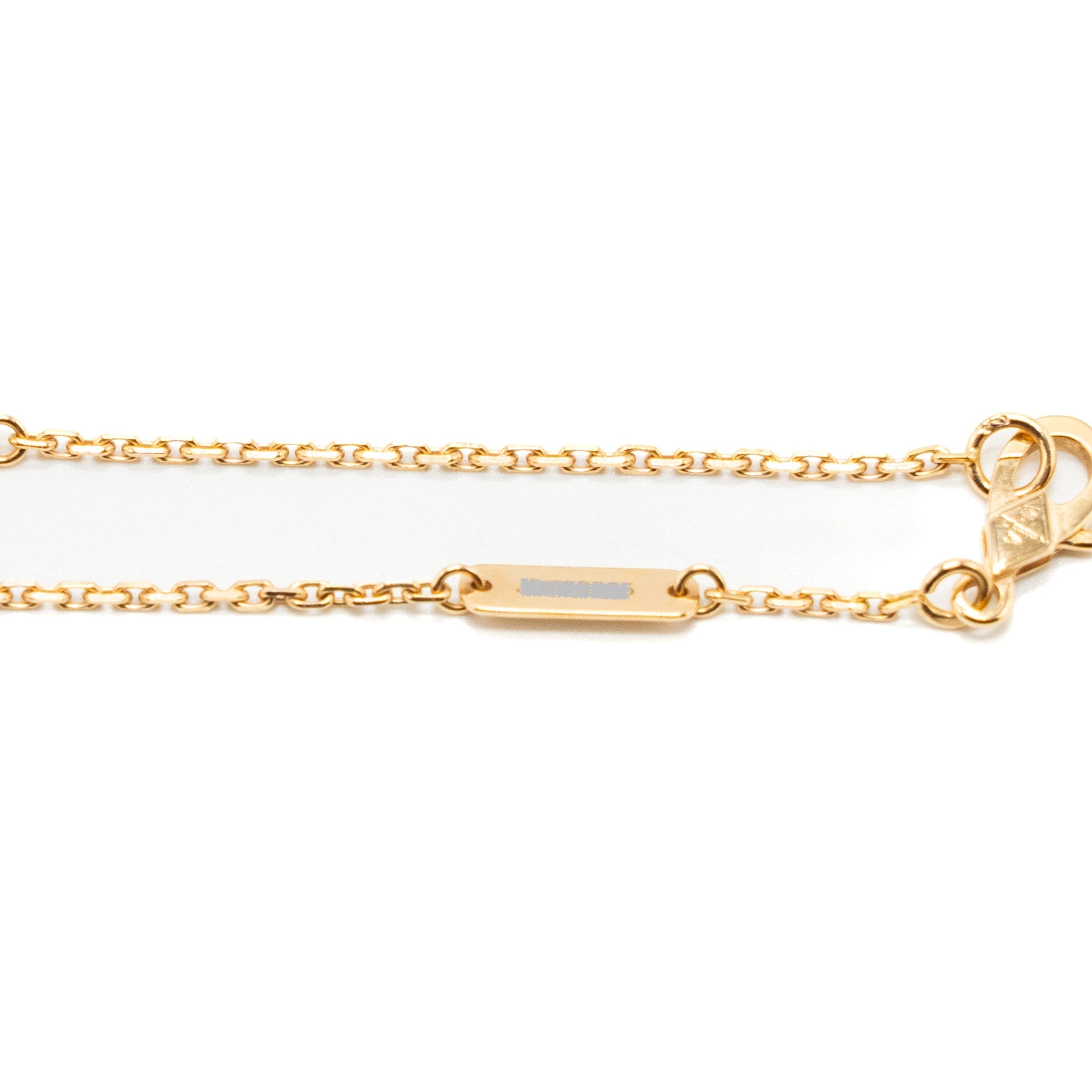 VAN CLEEF & ARPELS VINTAGE ALHAMBRA PENDANT ONYX ROSE GOLD DIAMOND