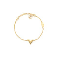 LOUIS VUITTON ESSENTIAL V BRACELET GONE TONE