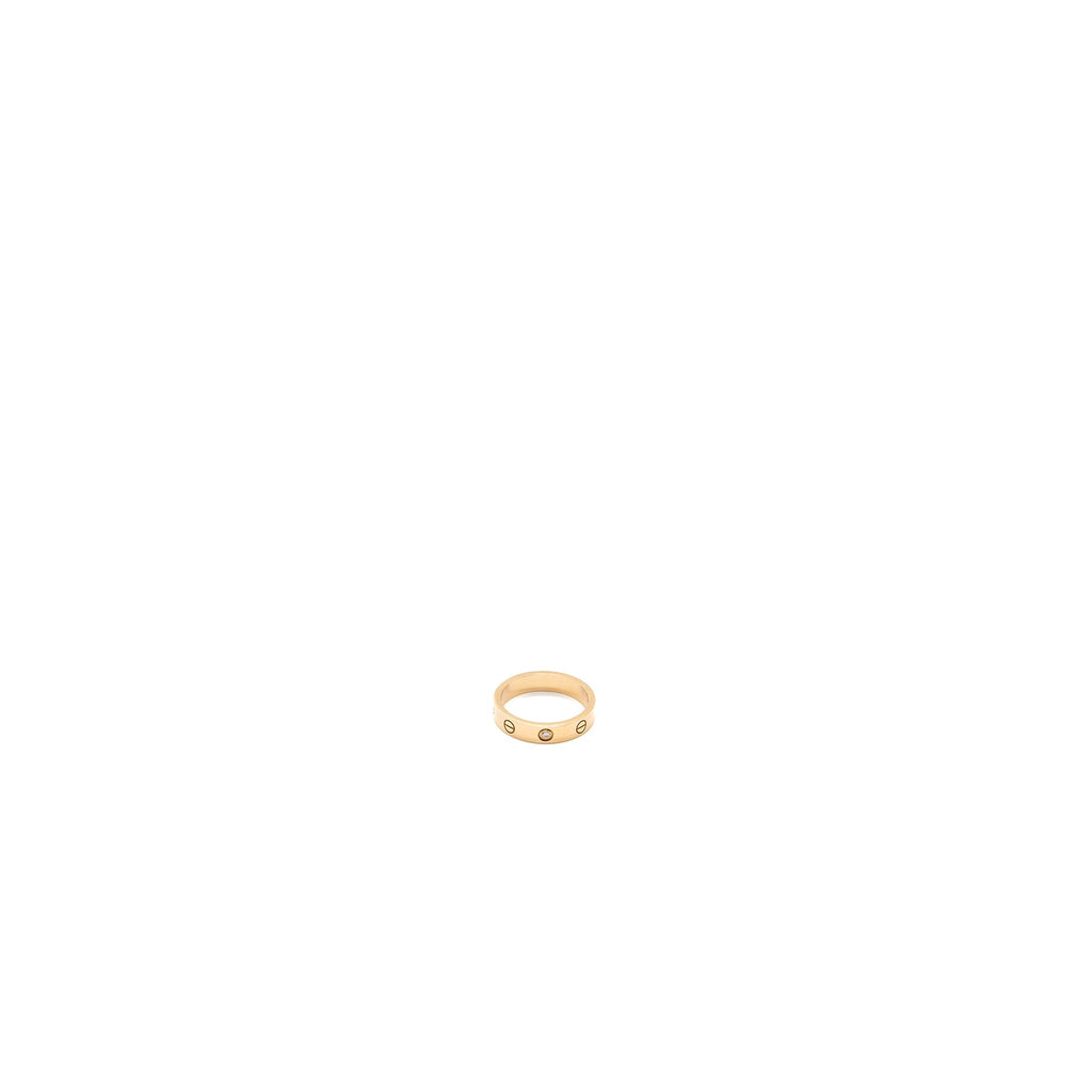 CARTIER LOVE RING ROSE GOLD WITH DIAMOND