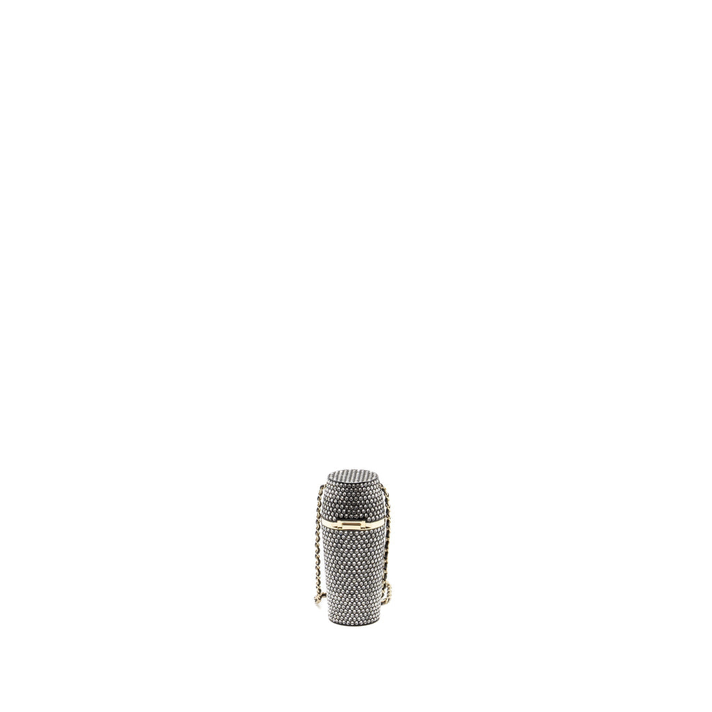 CHANEL LIPSTICK CASE WITH CHAIN CRYSTAL LGHW