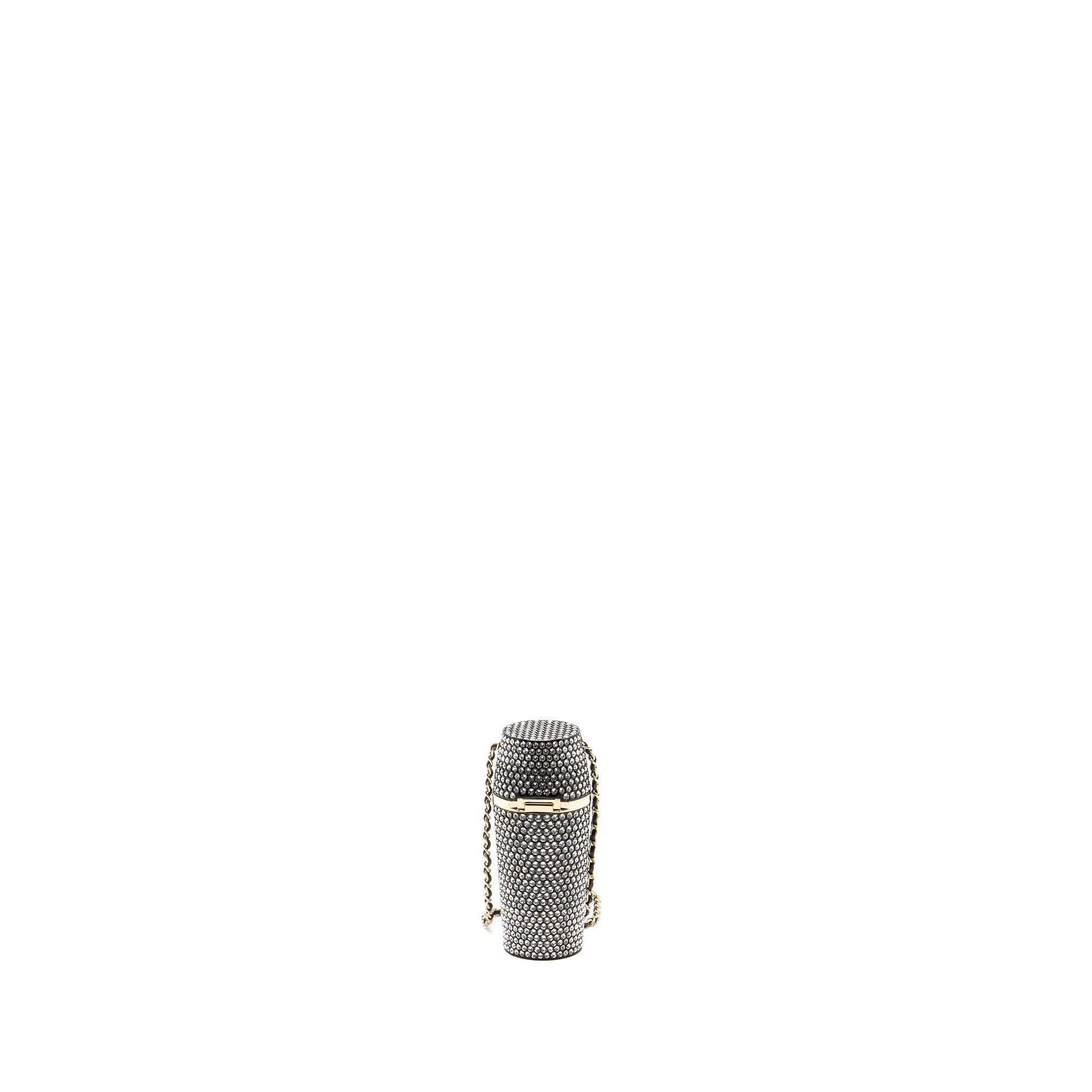 CHANEL LIPSTICK CASE WITH CHAIN CRYSTAL LGHW