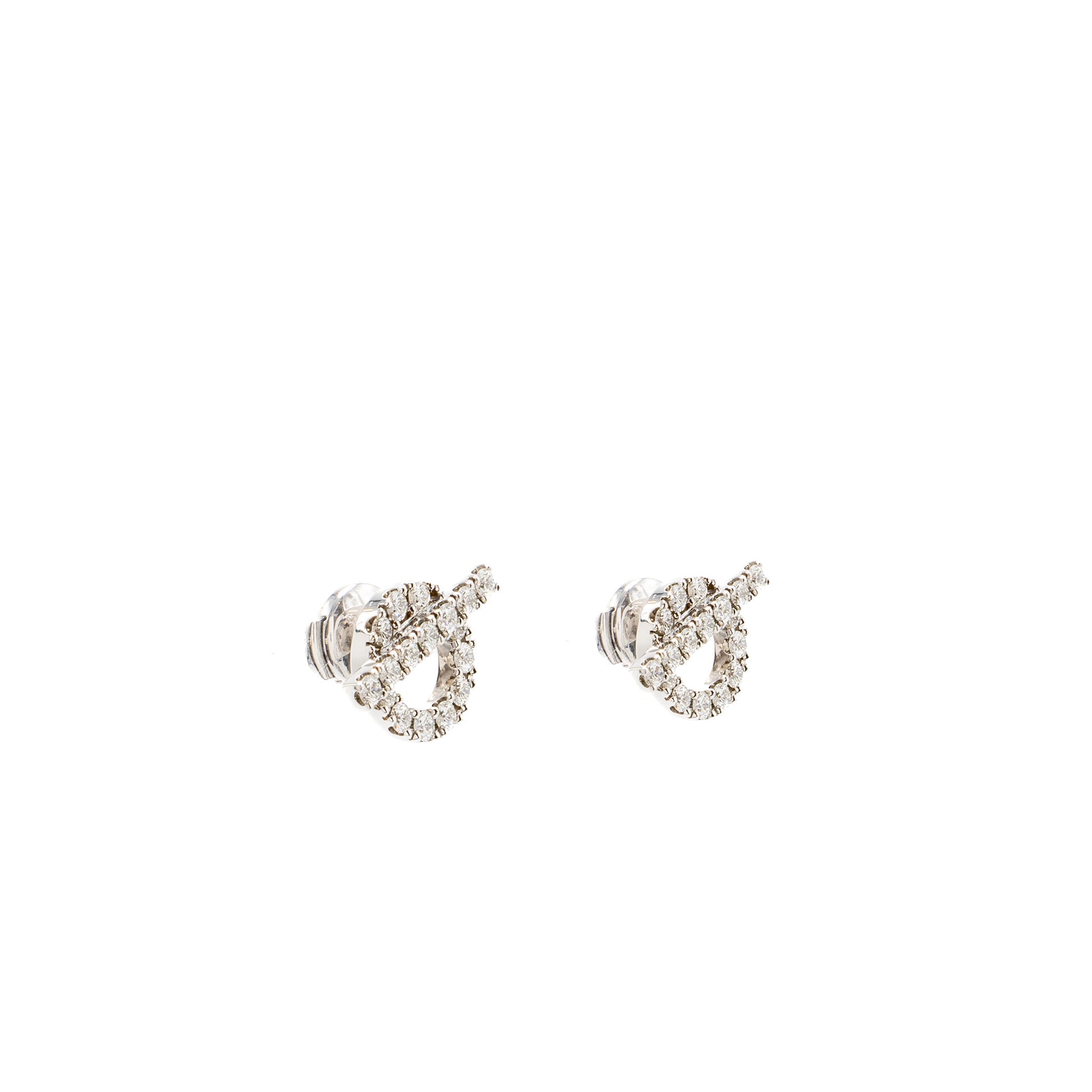 HERMES FINESSE EARRING WHITE GOLD/DIAMONDS